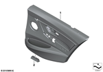 51427281073 - Vehicle Trim: Door Lining Vynil Rear Left for BMW: 320i, 320iX, 328d, 328dX, 328i, 328iX, 330e, 330i, 330iX, 335i, 335iX, 340i, 340iX, Hybrid 3 Image image