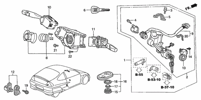 Combination Switch for 2005 Honda Insight #0