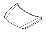 66400C2000 - Body: Hood for Hyundai Image