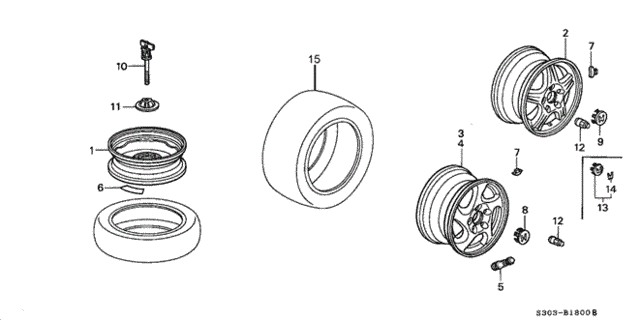 Wheel Disk for 2000 Honda Prelude #0