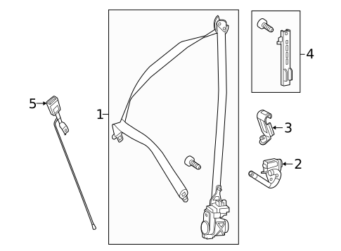 Front Seat Belts for 2016 Mercedes-Benz GLE 450 AMG&reg; #0