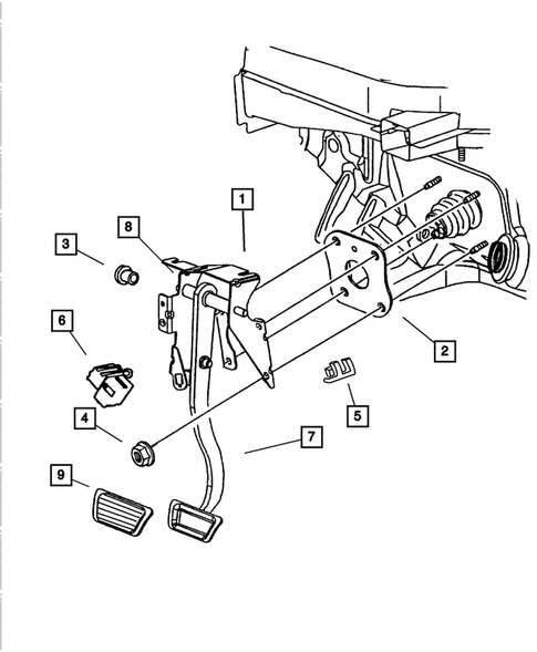 Brake Pedals for 2002 Chrysler Concorde #0