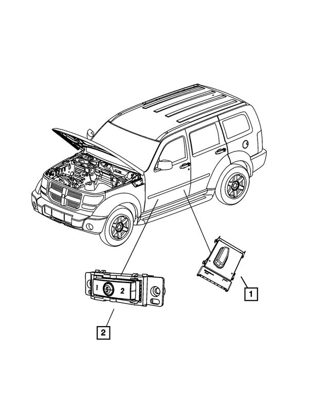 4602628AB - Electrical: Power Seat Switch, Right for Mopar Image
