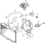163630A190 - Cooling System: Fan Motor for Toyota Image