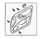 YL8Z7823943GAB - Body: Door Trim Panel for Ford: Escape Image