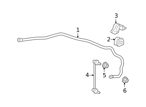 Stabilizer Bar & Components for 2011 Honda Fit #0
