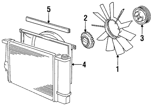 17111723067 - Cooling System: Shroud for BMW Image