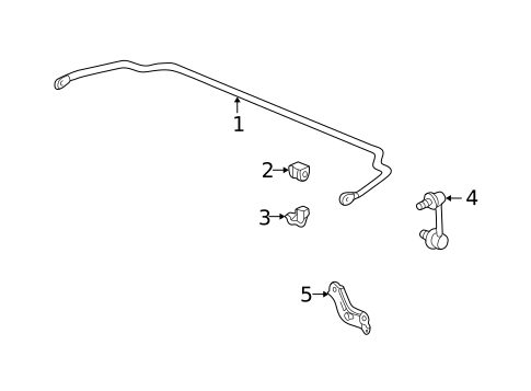 Stabilizer Bar & Components for 2000 Honda Accord #1