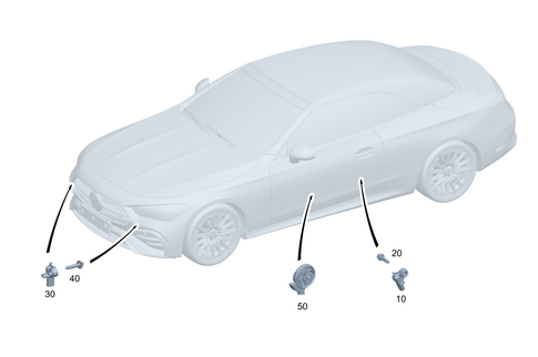 Airbag and Sensors for 2025 Mercedes-Benz CLE450 #0