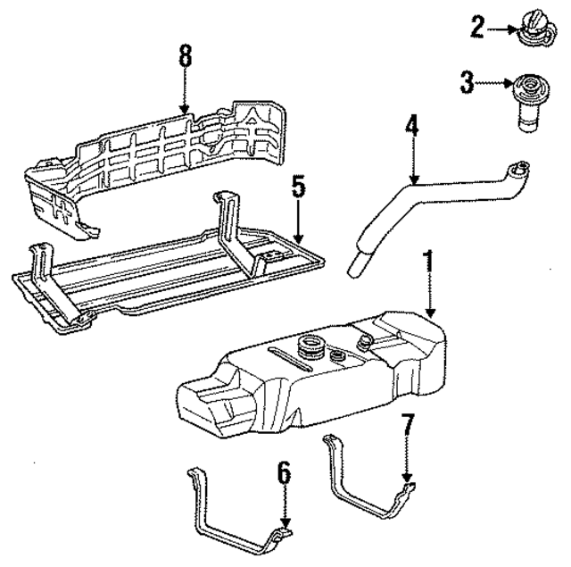 FOTZ9002H - Fuel System: Fuel Tank for Ford: F-150, F-250, F-250 HD, F-350, F-Super Duty Image