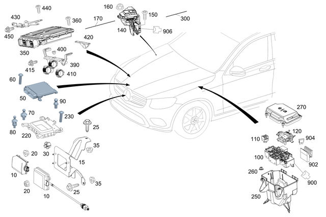 145453426 - Electrical Equipment and Instruments: Plug Housing for Mercedes-Benz: G55 AMG, G550, G550 4x4, G63 AMG, G65 AMG, GLC300, GLC43 AMG, GLC63 AMG, GLC63 AMG S Image image