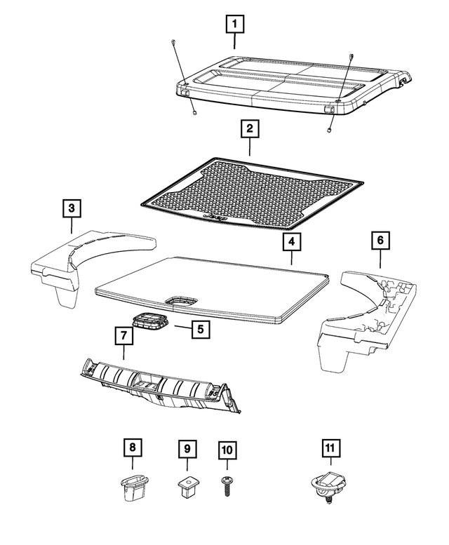 68073412AA - Interior Trim: Insert for Dodge: Hornet | Fiat: 500, 500E, 500L | Jeep: Compass, Renegade | Ram: ProMaster 1500, ProMaster 2500, ProMaster 3500, ProMaster City, ProMaster EV Image