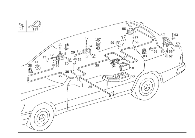 1248002175 - Vacuum System: Element for Mercedes-Benz Image image