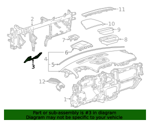 Reinforced Beam Deflector 23387335 GM | GMPartsDirect.com