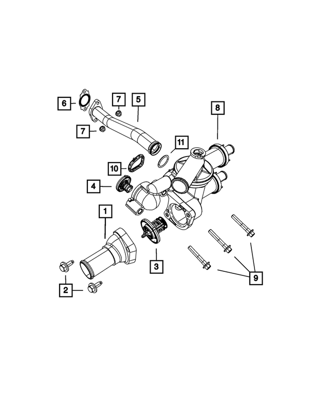 6508393AA - Cooling: Hex Flange Head Bolt for Mopar Image
