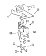 5161125AB - Service Brakes: Anti-lock Brake Control Unit for Chrysler: Crossfire Image
