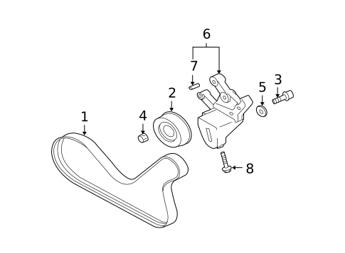 Belts & Pulleys for 2010 Mitsubishi Eclipse #1