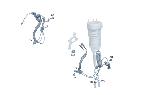 Front Axle Wiring for 2025 Mercedes-Benz EQE 500 SUV #0