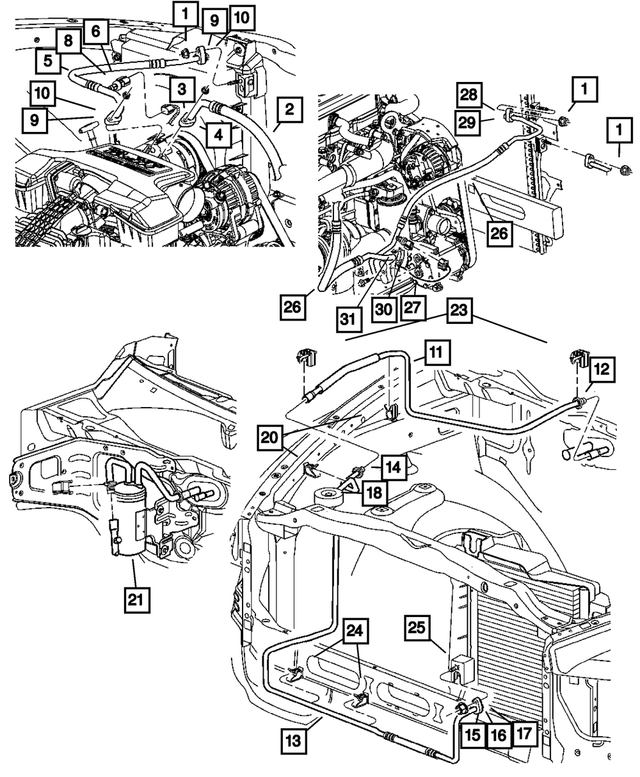 5073613AA - Air Conditioning &amp; Heater: A/c Charge Valve Cap for Mopar Image image