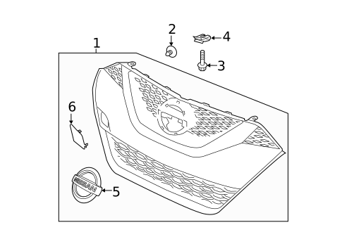 Grille & Components for 2016 Nissan Maxima #0