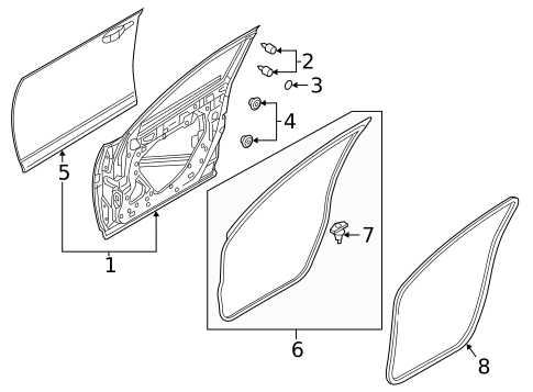 Door & Components for 2024 Mazda CX-30 #1