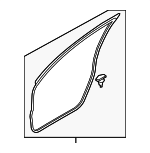 DGH959760 - Body: Door Weather-strip for Mazda: CX-30 Image