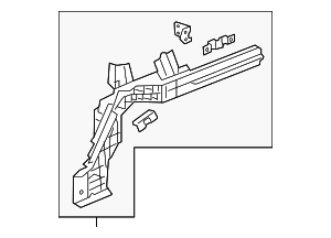 84011483 - : Part# 84011483 Rear Compartment Floor Panel Rail for Cadillac: CT6 Image