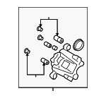 36010401 - : 2017-2021 Volvo Disc Brake Caliper for Volvo: S60, S90, V60, V60 Cross Country, V90, V90 Cross Country, XC60 Image