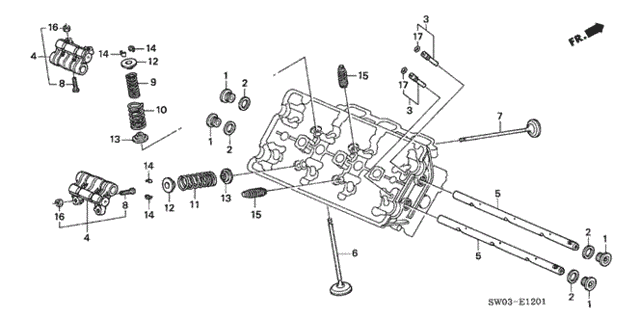 Valve - Rocker Arm (RR.) for 2001 Acura NSX #0