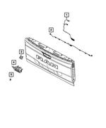 68531010AB - Electrical: Tailgate Wiring for Ram: 1500 Image