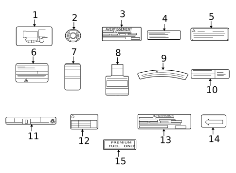 Labels for 2008 Mitsubishi Lancer #0