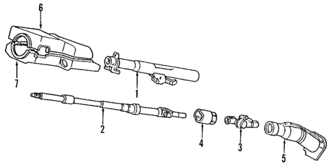 Steering Column for 1988 Honda CRX #0