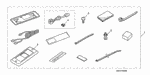 93500050120G - Accessory Components: SCREW, PAN (5X12) for Honda Image