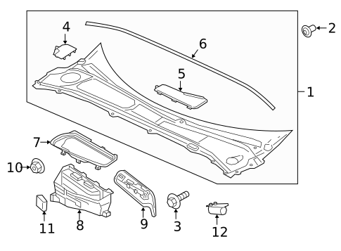 Cowl for 2025 Volvo V60 #0