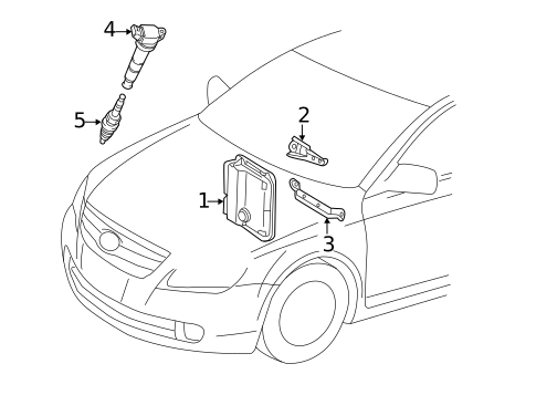 Ignition System for 2011 Toyota Avalon #0
