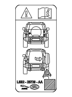 LR129920 - Body: Info Label for Land Rover: Defender 110, Defender 130, Defender 90 Image