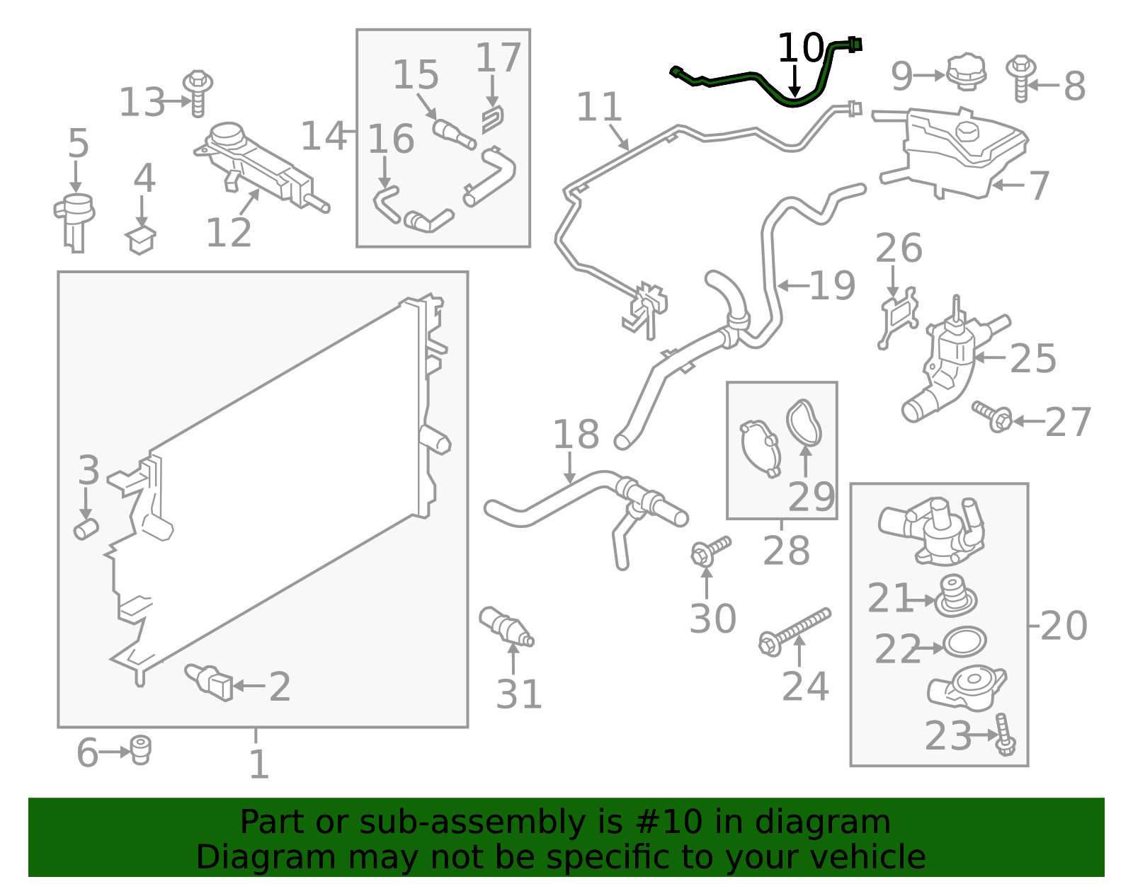 2017-2020 Ford Fusion Engine Coolant Overflow Hose GR2Z-18472-A | OEM ...