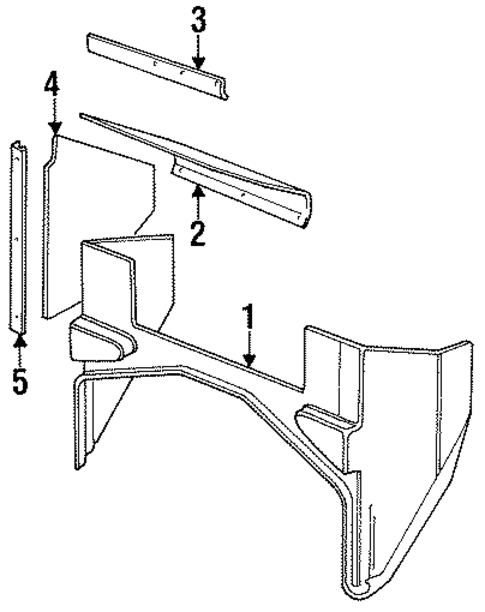 Lower Trim for 1995 Land Rover Defender 90 #0