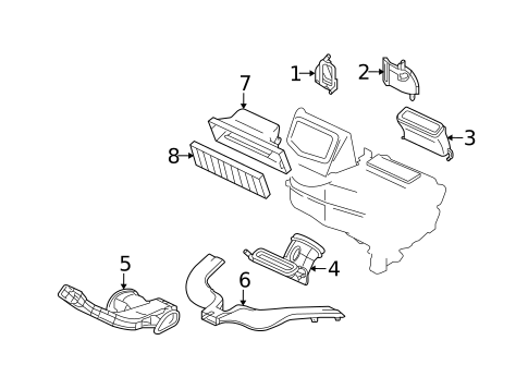 Ducts for 2007 Pontiac Torrent #0