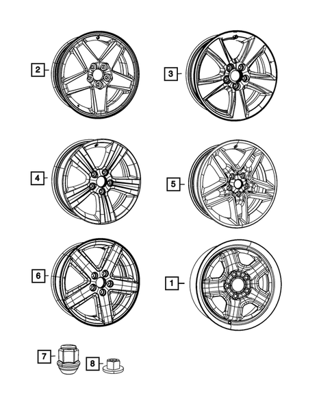 Wheels, Tires and Hardware for 2011 Jeep Patriot #0