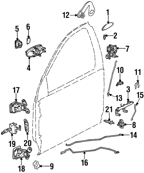 Door for 2001 Saturn SC2 #1