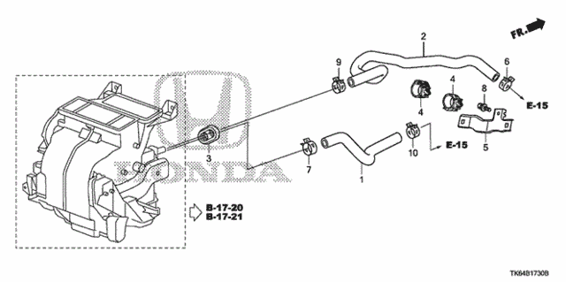 Water Hose for 2012 Honda Fit #0