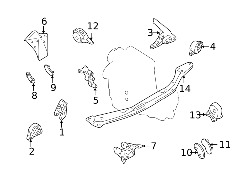 Engine & Trans Mounting for 2002 Nissan Sentra #0