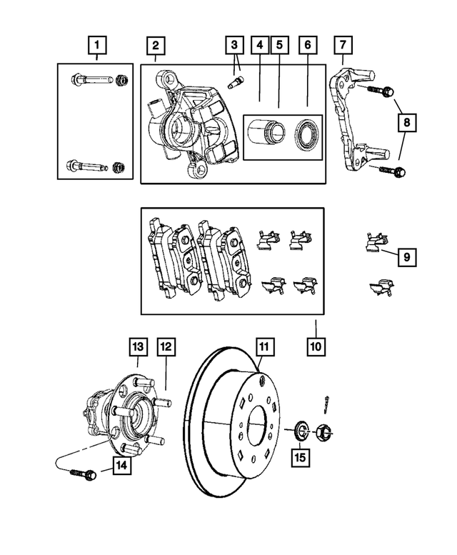 « R5191268AB – Service Brakes : Freins à Disque Etrier, Côté Droit, Refabriqué pour Mopar Image »