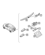 6VN34U00AA - : Lift-Gate Handle for Fiat: 500X Image