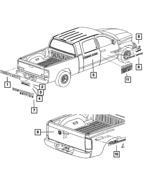 Nameplates for 2007 Dodge Ram 3500 #0