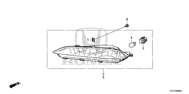 Front Turn Light (-'18) for 2016 Honda Pilot #0