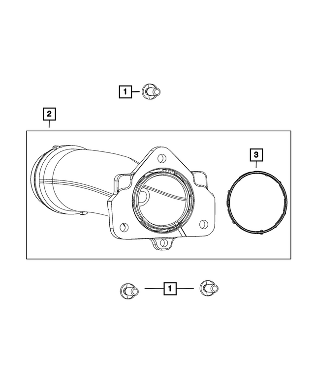 68497375AA - Cooling: Coolant Tube Gasket for Mopar Image