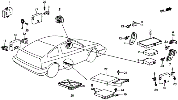 Computer - Controller for 1986 Honda Civic #0