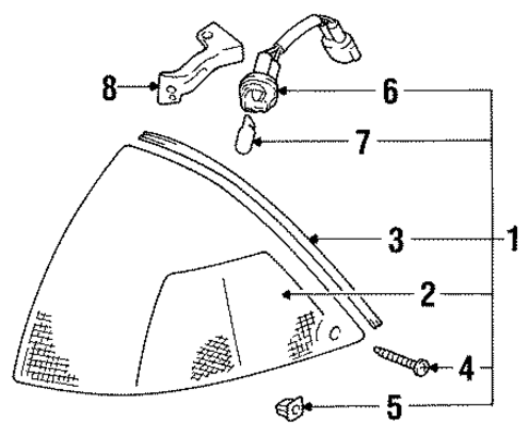 Park Lamps for 1990 Suzuki Swift #0